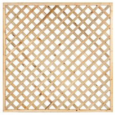 Trellis geïmpregneerd diagonaal met rechte lijst 180x180 cm
